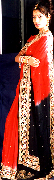 Silk Double Zardosi