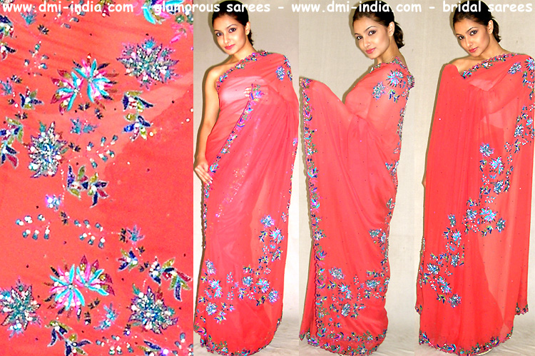 Crystal Sequin Saree