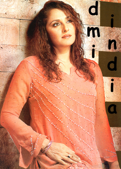 Peach Crystal Kurti