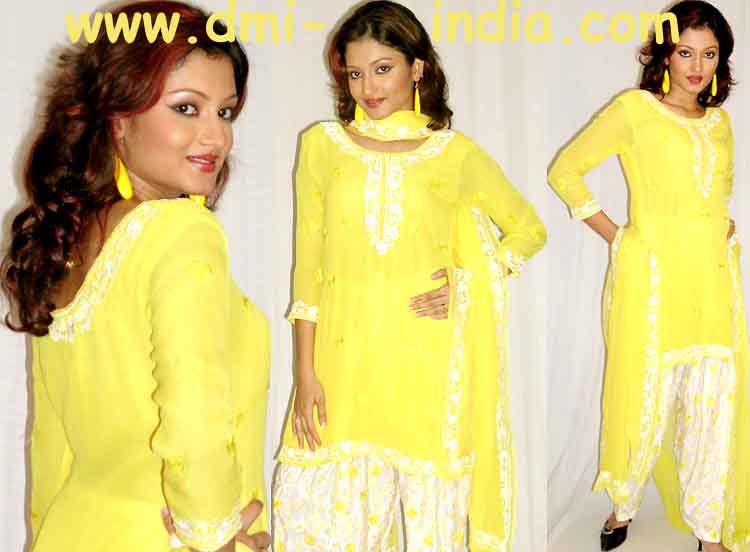 Resham Lemon White