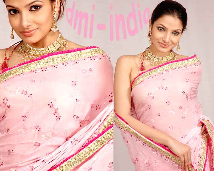 Pink Mix Saree