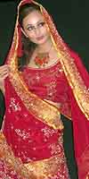 Red-Gold Ghagara Choli